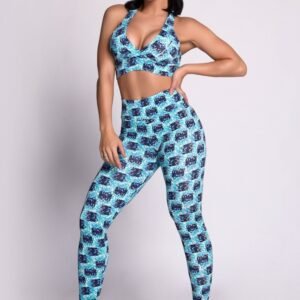 Conjunto fitness suplex estampado colors