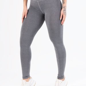 Calça legging mescla cintura alta básica