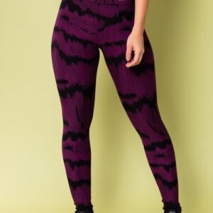 Calça legging energy estampada frequência roxo
