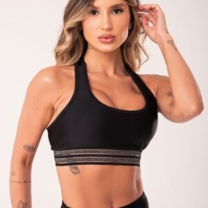 Top sem bojo modelo nadador happiness com elástico preto