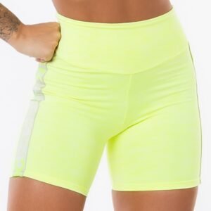 Bermuda nation com elástico lateral amarelo