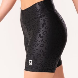 Bermuda shine preto texturizada onça