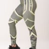Legging fitness feminina estampada strong verde printed