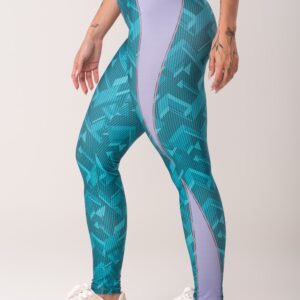 Legging fitness feminina estampada brave verde printed